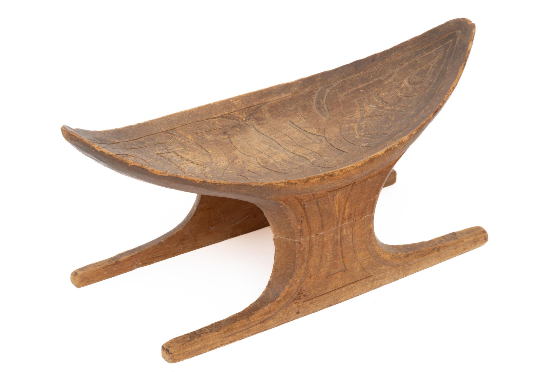 Surinam, Maroon, carved wooden stool