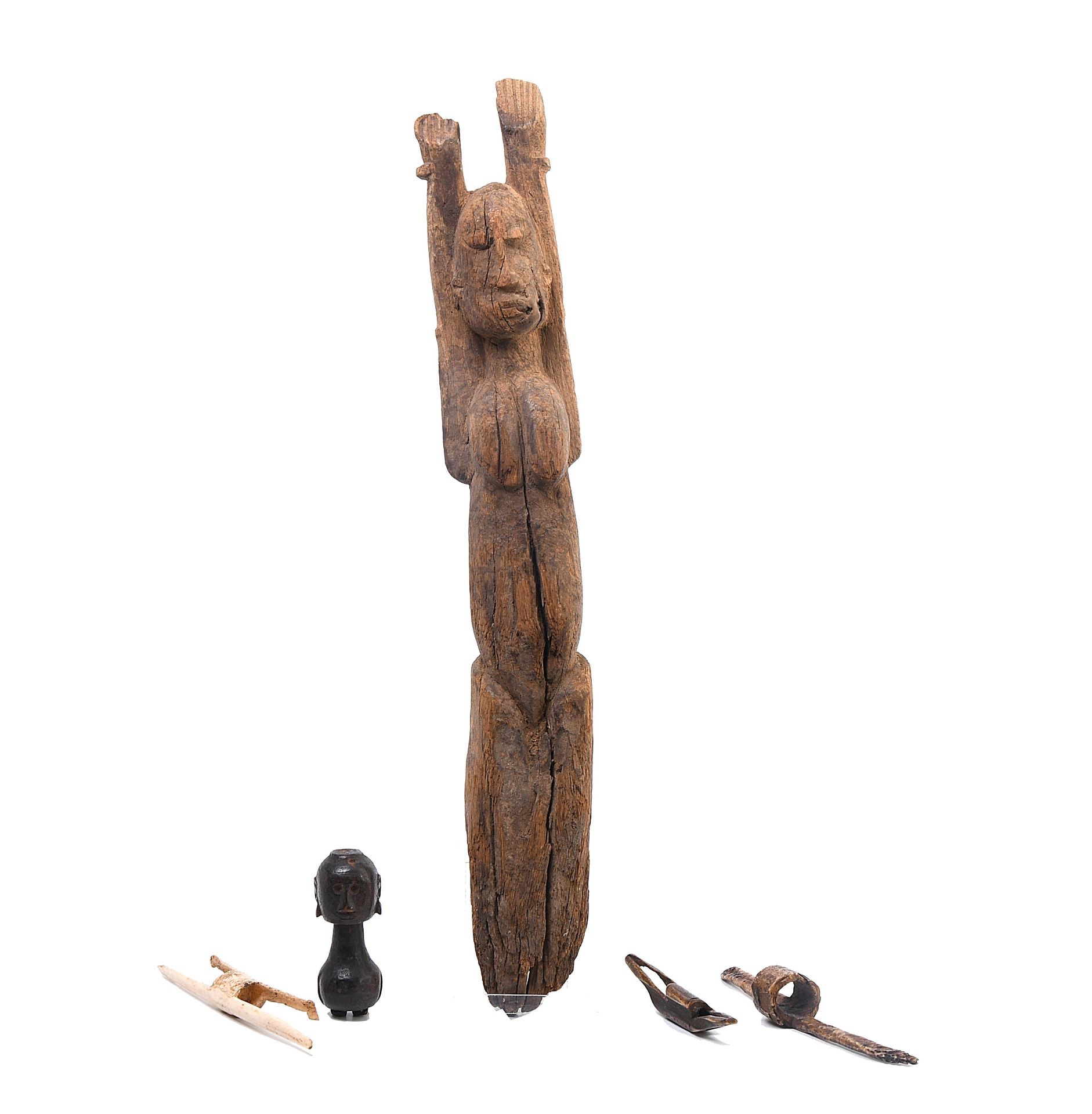 A collection of five various Tribal objects; - Image 2 of 6