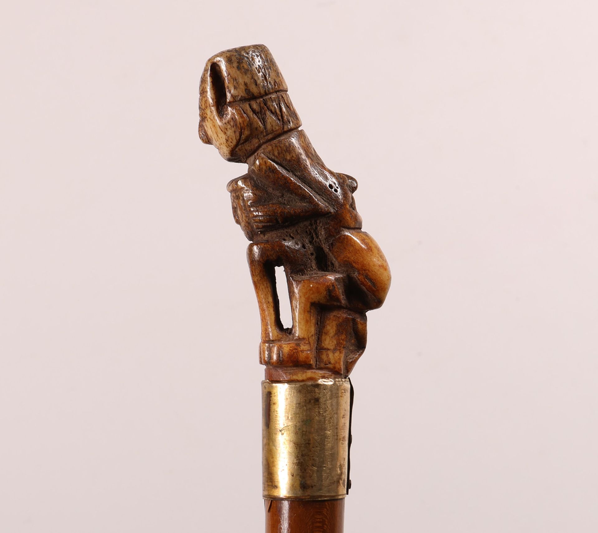 Lombok, a cane with carved bone handle. - Image 3 of 6