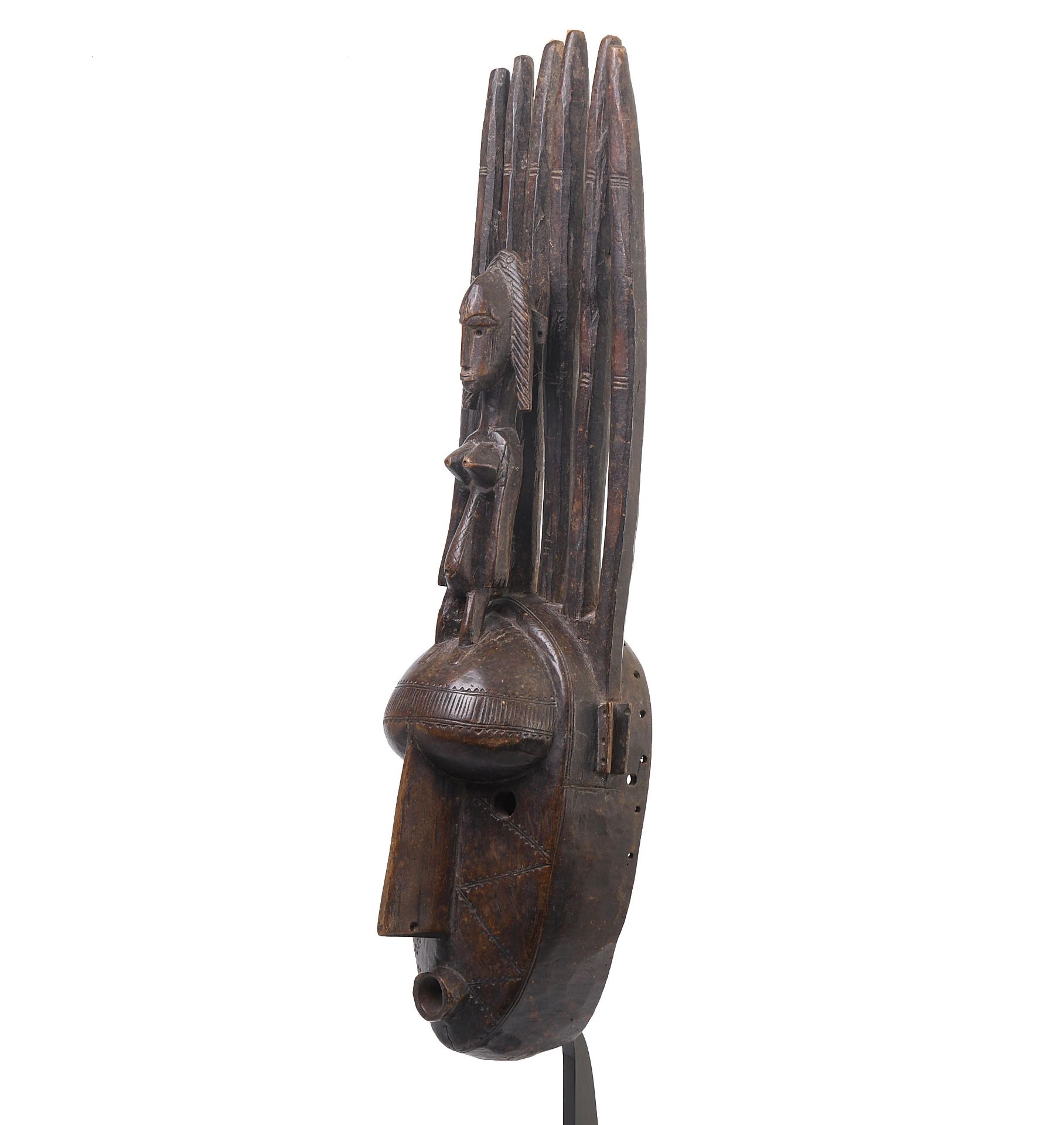 Mali, a Bamana style ntomo mask. - Image 5 of 6