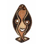 P.N. Guinea, Middel Sepik, Kwoma, a carved wooden Yina mask