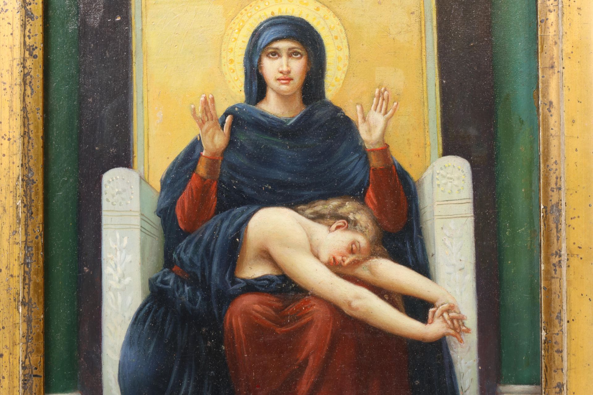 Europese school, naar William Adolphe Bouguereau, 'Virgin of Consultation', 19e eeuw; - Image 3 of 3