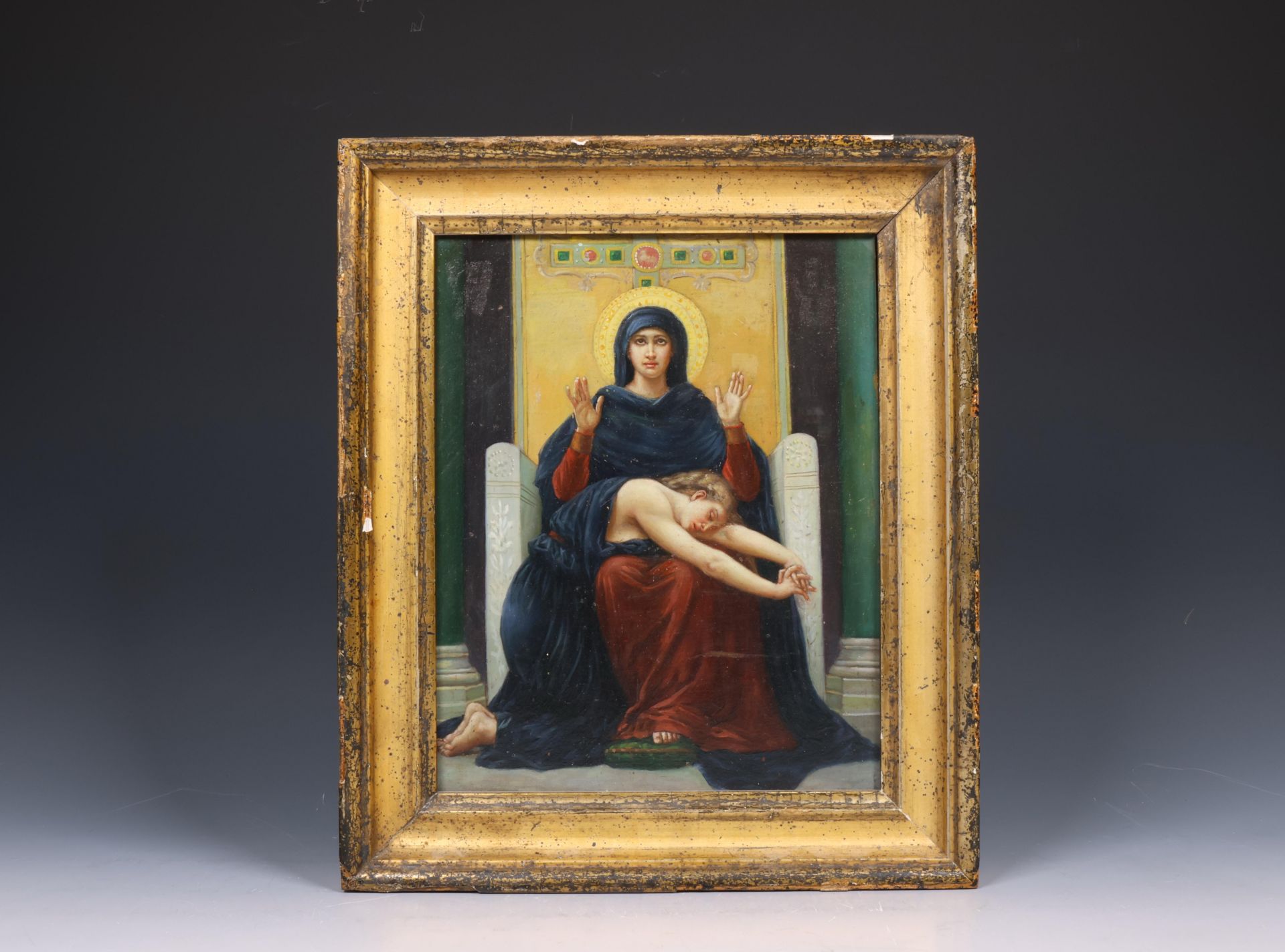 Europese school, naar William Adolphe Bouguereau, 'Virgin of Consultation', 19e eeuw;