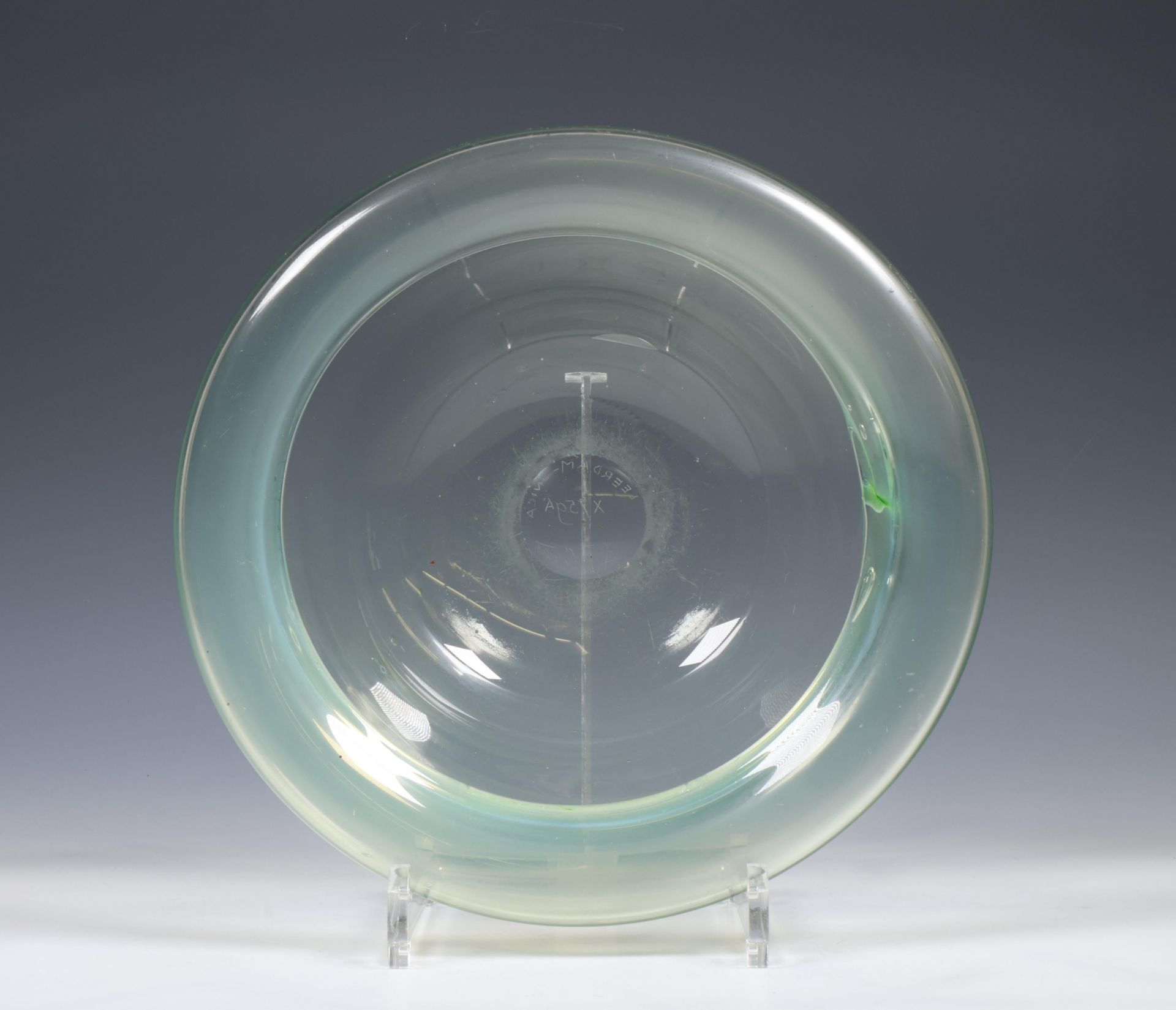 A. D. Copier (1901-1991), Unica glazen schaal, Glasfabriek Leerdam, 1946; - Image 2 of 4