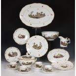 Amstel (1784-1824), 17-delig porseleinen serviesgedeelte, 18e eeuw;