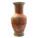 Earthenware oriental vase