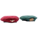 Red and green beret