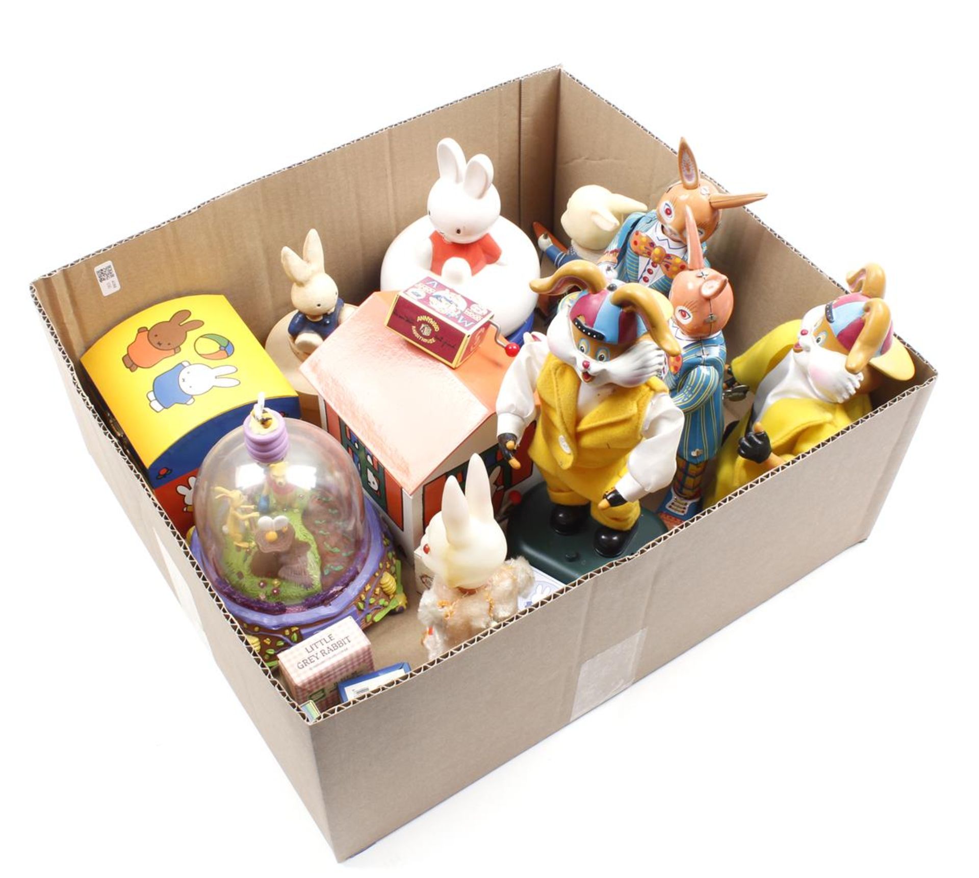 Box various figurines