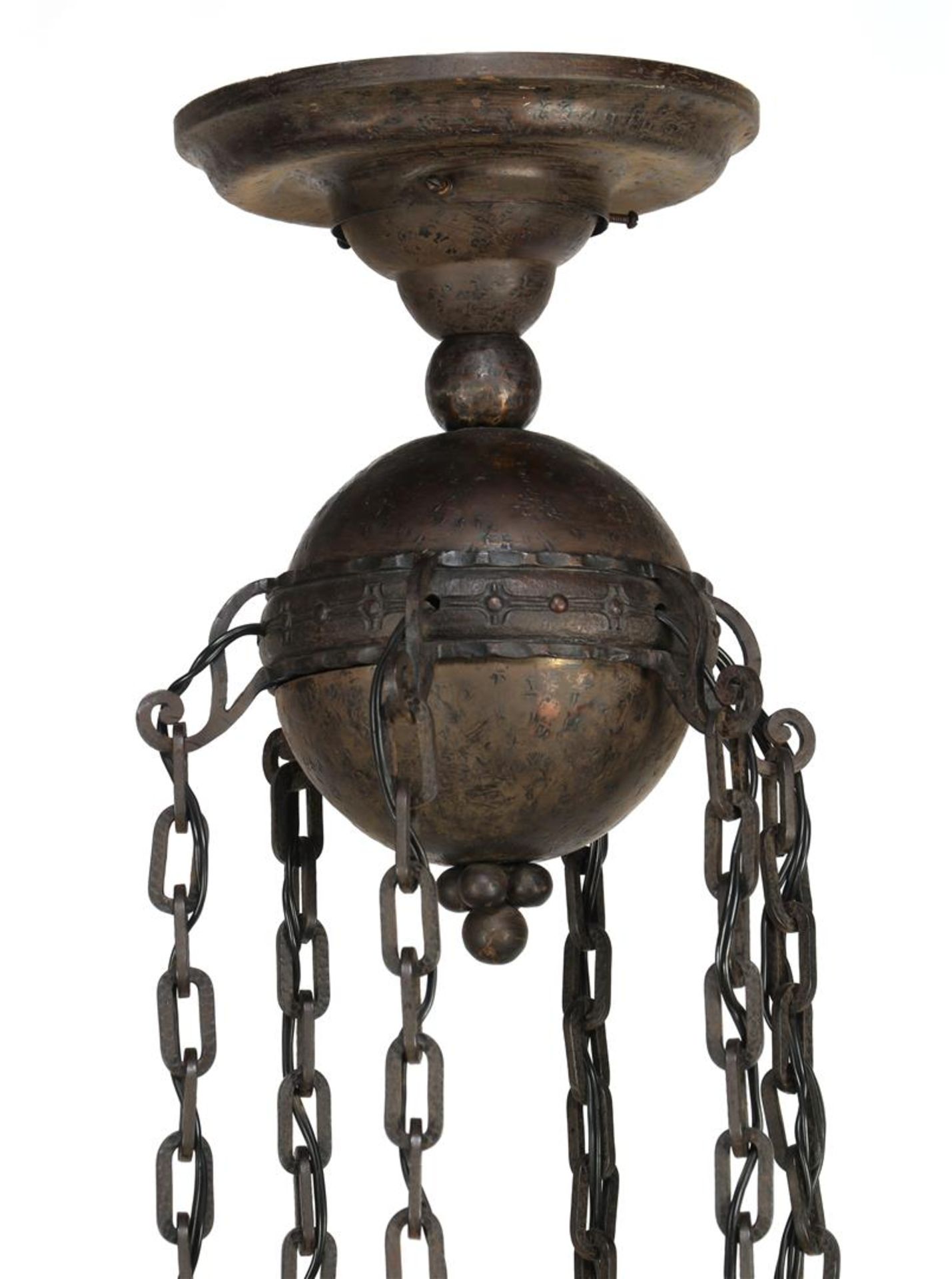 Wrought iron lamp - Image 2 of 4