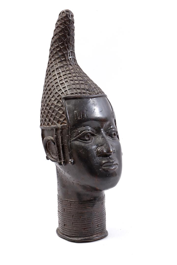Bronze Benin commemorative head