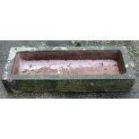 Old natural stone pig trough/drinking trough