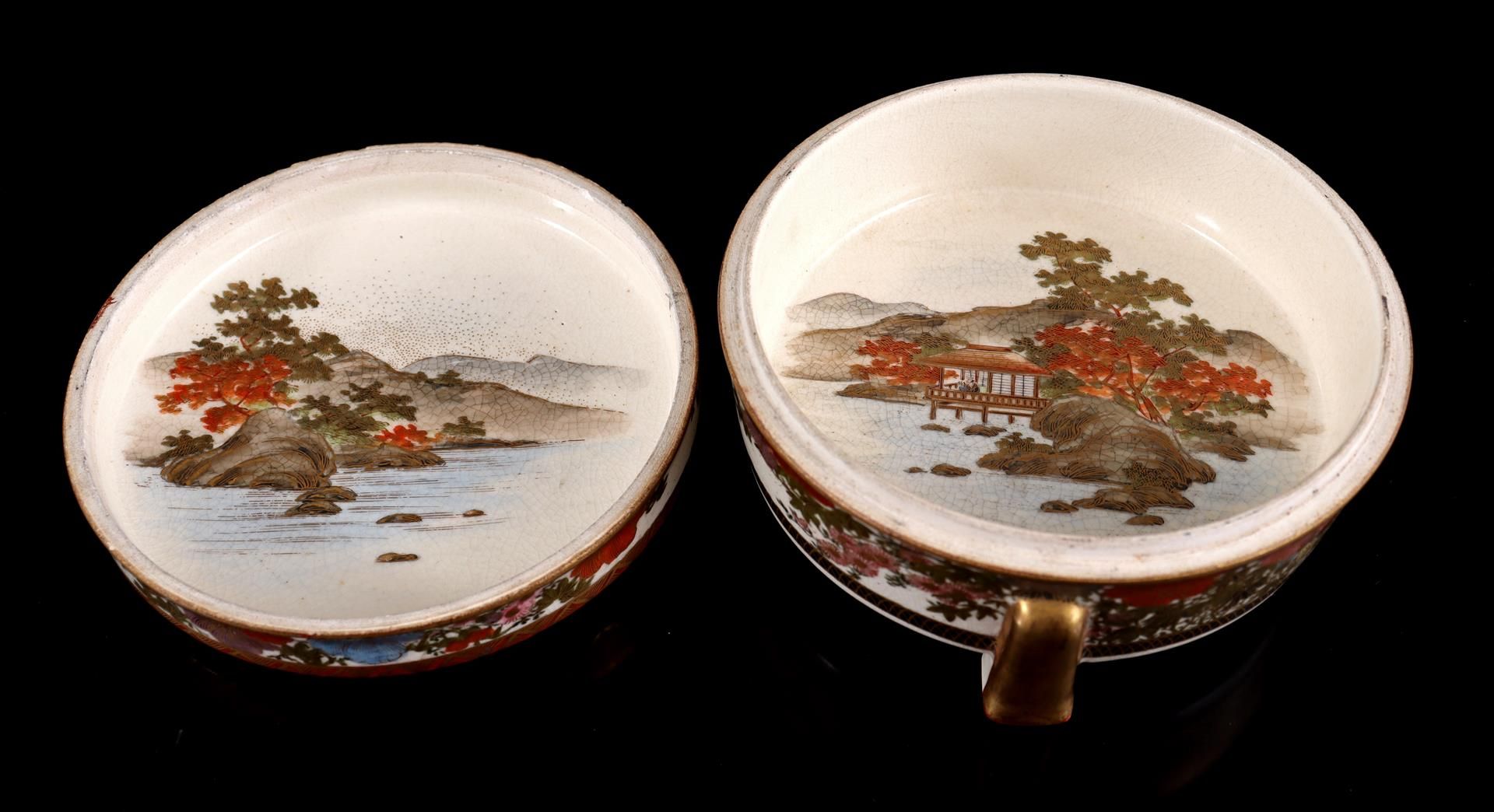 Kyoto Satsuma round lidded box - Image 3 of 4