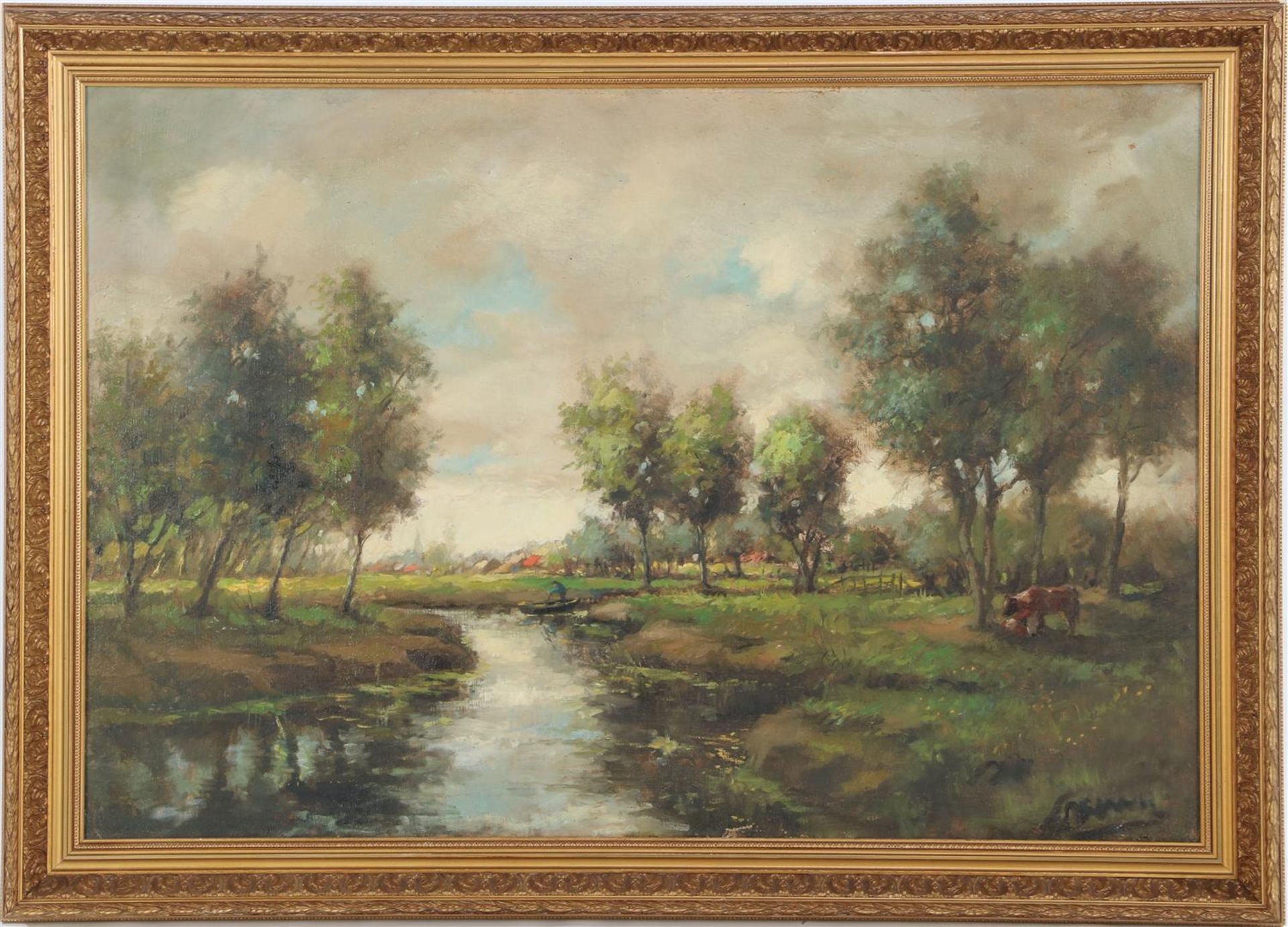 Unclear signed, Dutch landscape