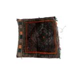 Hand-knotted wool cushion