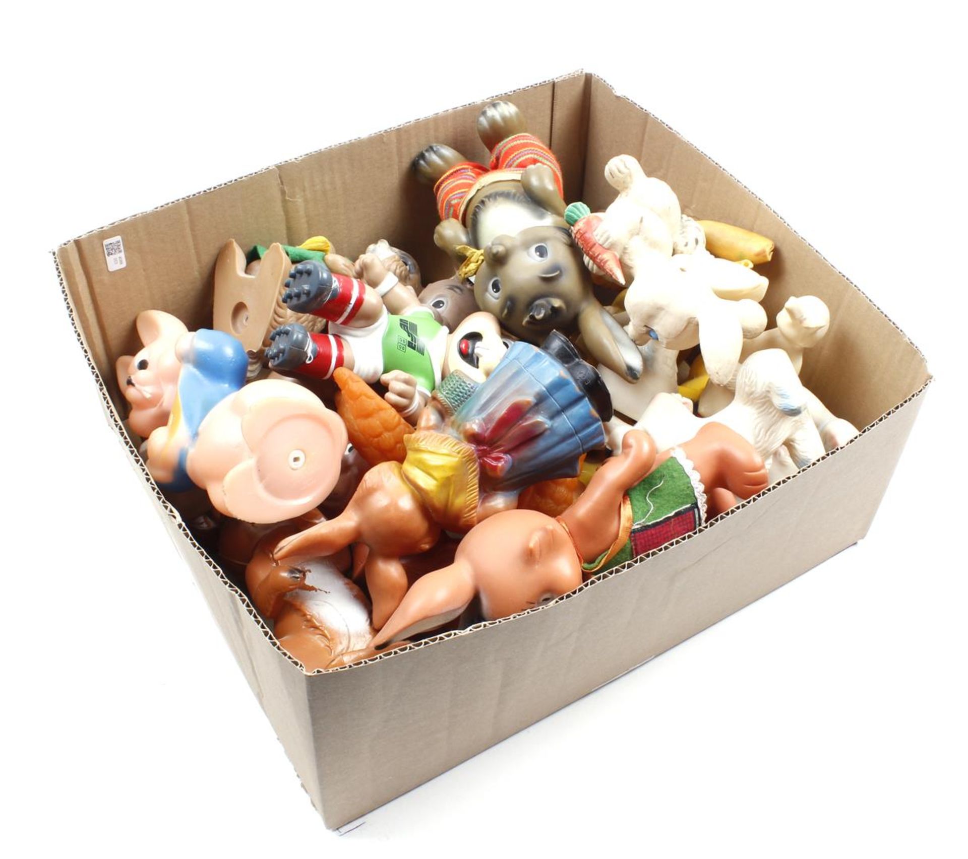 Box various figurines