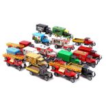 19 various tin cars