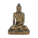 Wooden Buddha statue