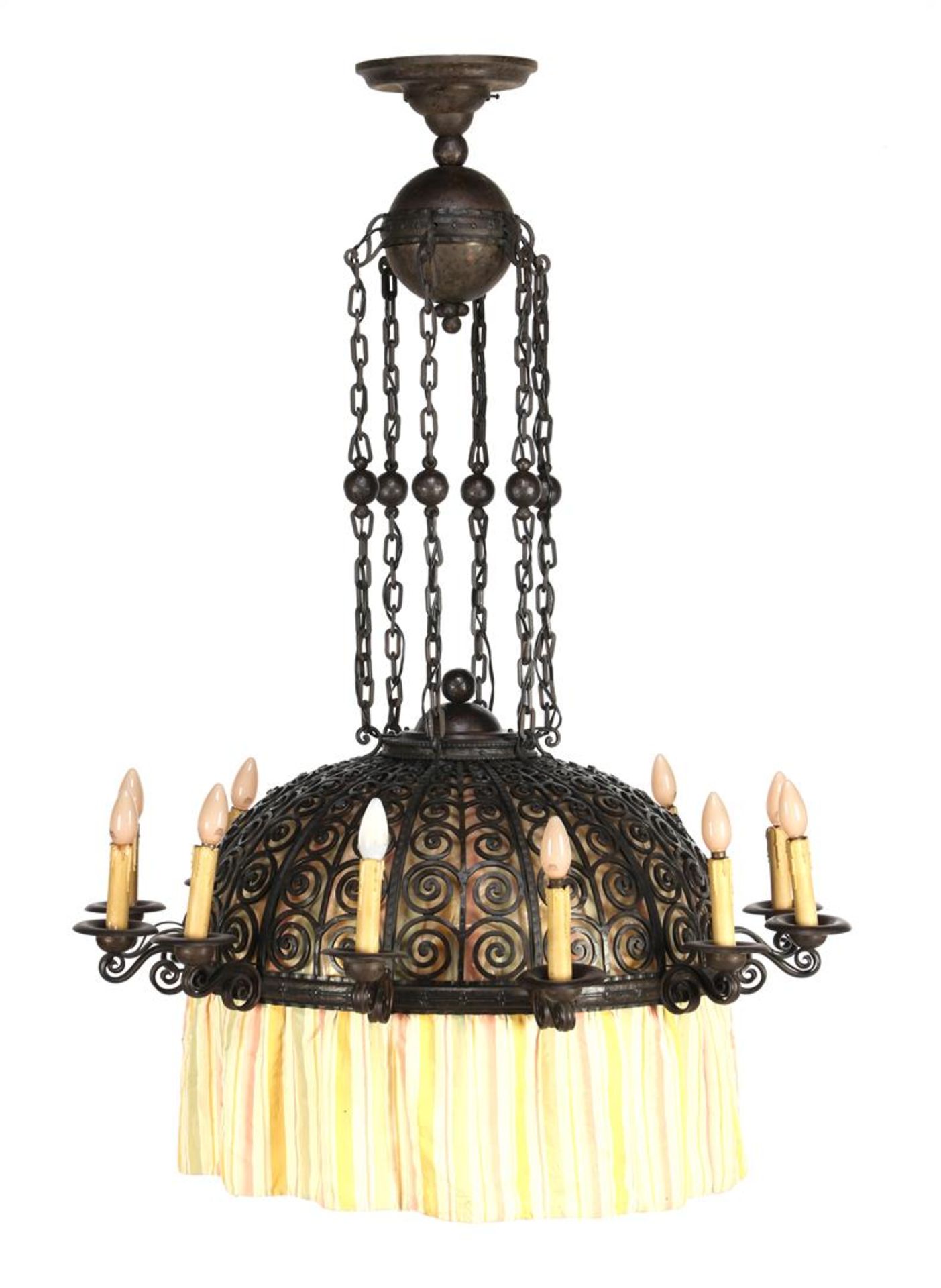 Wrought iron lamp