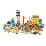 Lot of tin wind-up toys