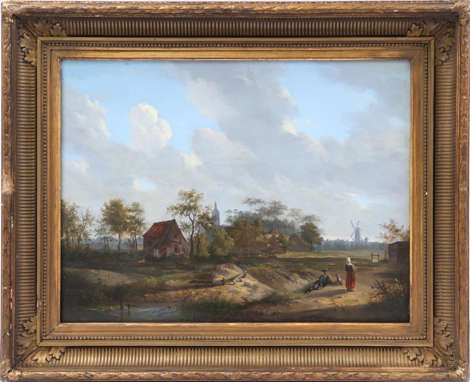 Unclear signed, Landscape