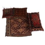 3 hand-knotted wool cushions