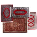 4 different carpets