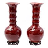 2 sang de boeuf vases