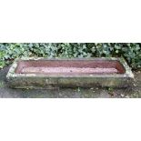 Old natural stone pig trough/drinking trough