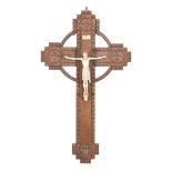 Oak barred crucifix