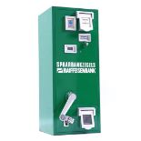 Metal green lacquered dispenser