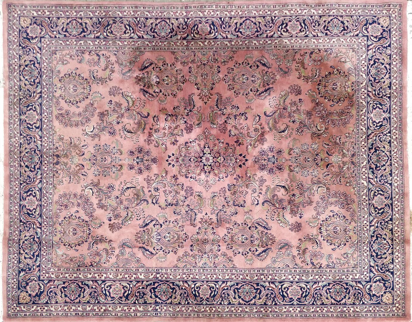 Hand-knotted wool carpet