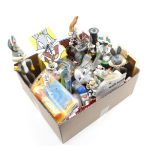 Box various figurines