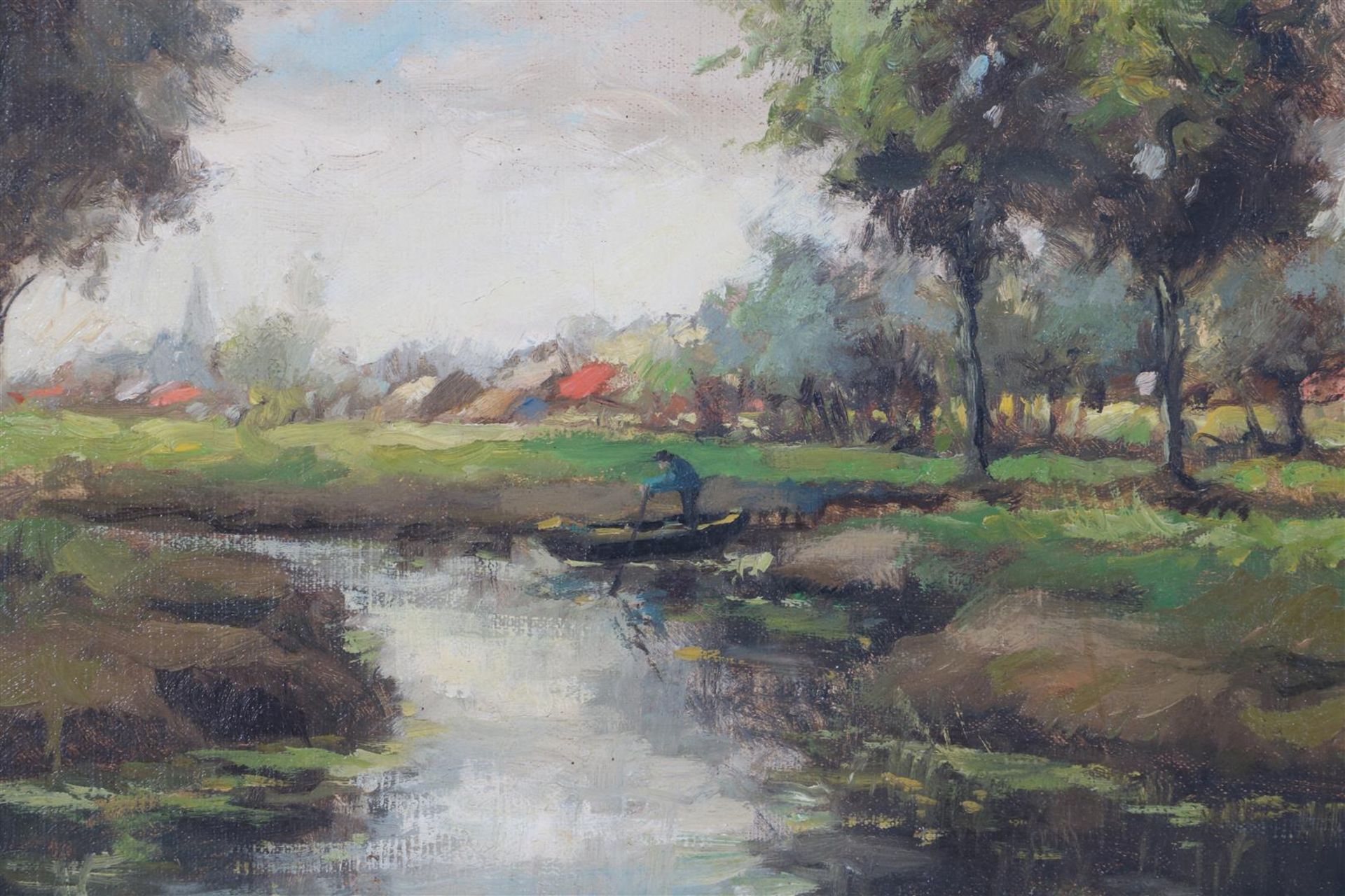 Unclear signed, Dutch landscape - Image 2 of 5