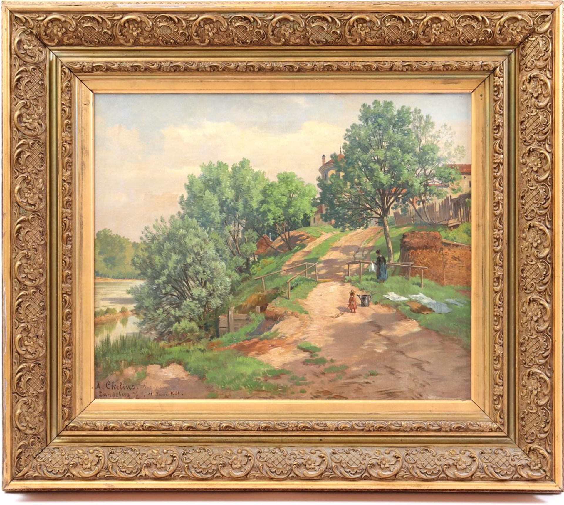 Signed A Chelins, landscape