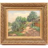 Signed A Chelins, landscape