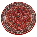 Round wool carpet Sarugh