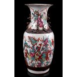 Porcelain Nanking baluster vase