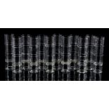 12 hand-blown long drink glasses