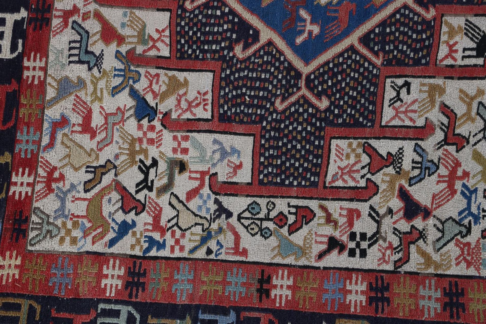 Hand-knotted kilim carpet - Image 3 of 4