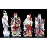 3 porcelain statues