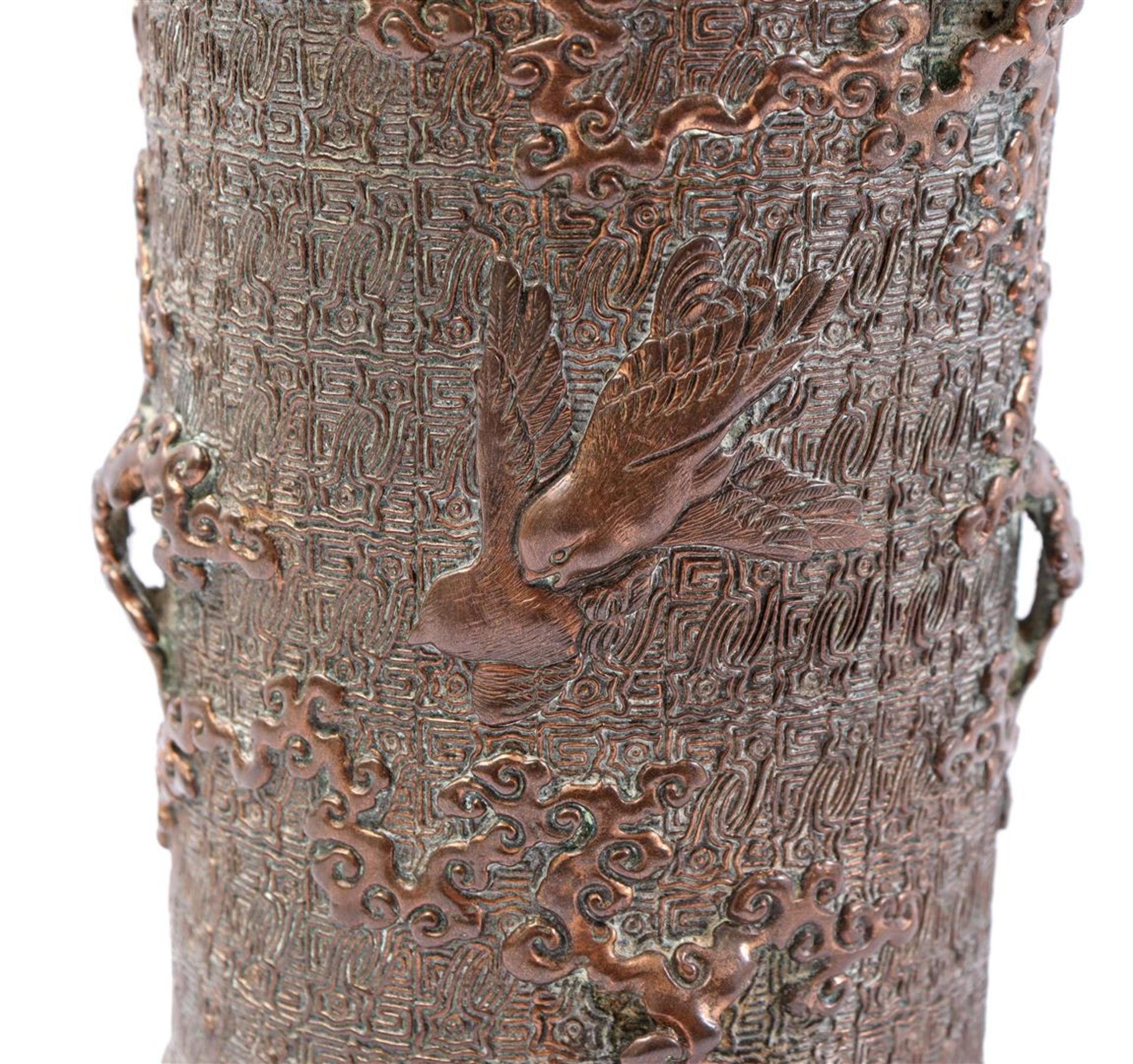 Bronze vase - Image 2 of 3