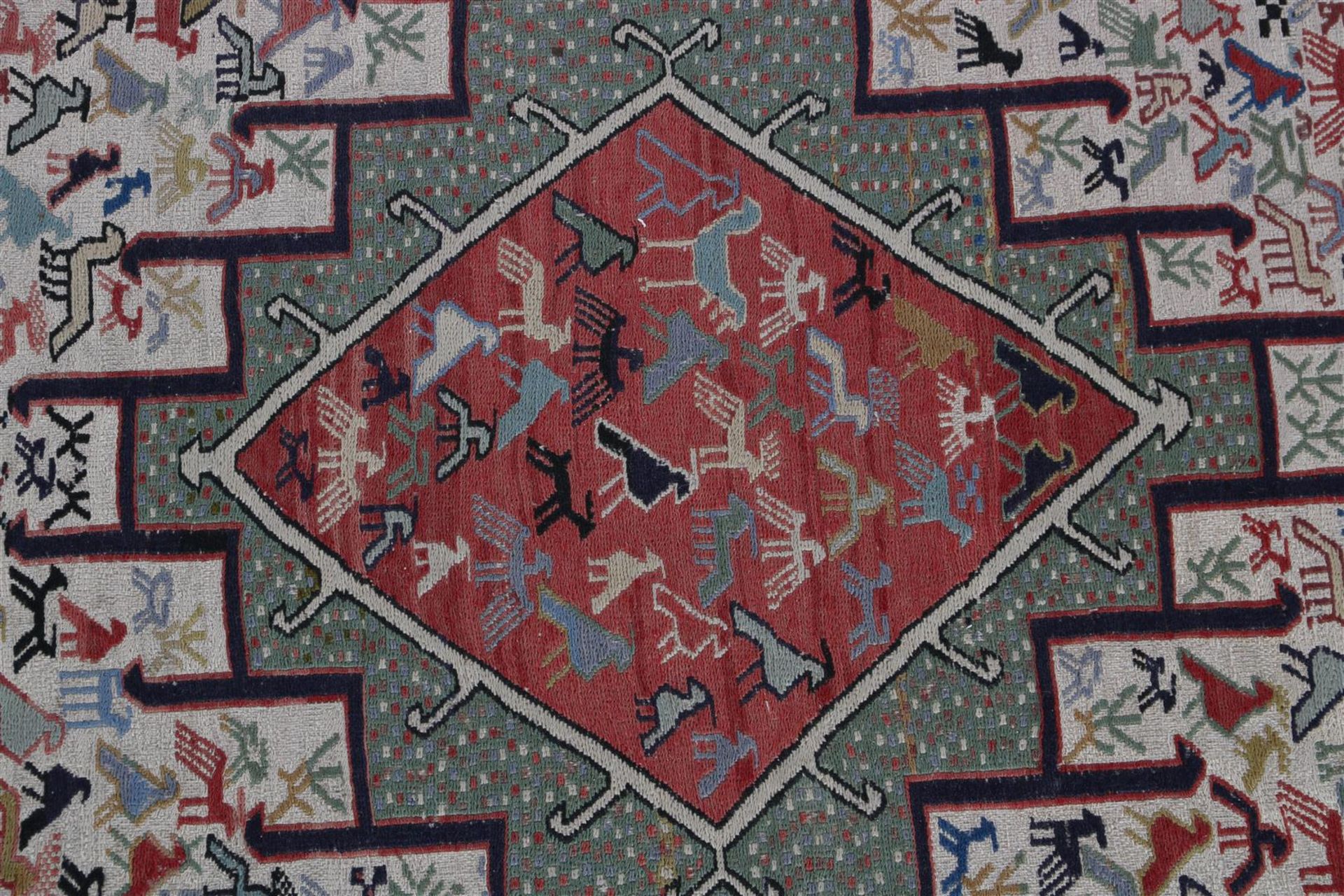Hand-knotted kilim carpet - Image 2 of 4