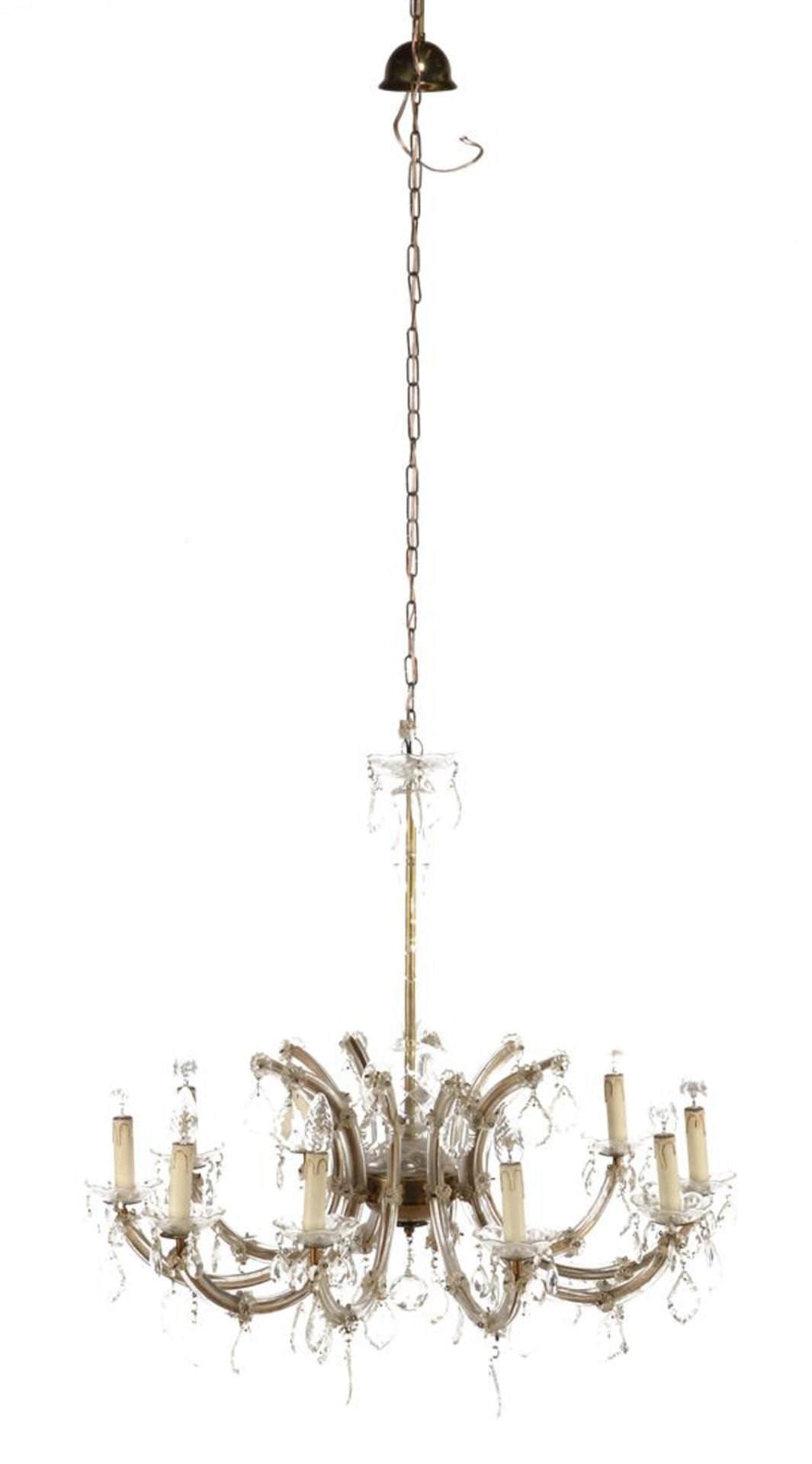 10-light crystal chandelier 