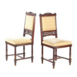 2 oak dining room chairs