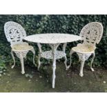 Garden table and 2 chairs