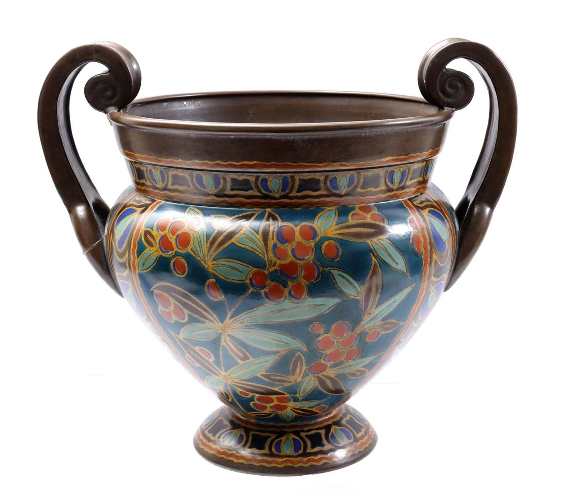 South Holland Gouda earthenware vase