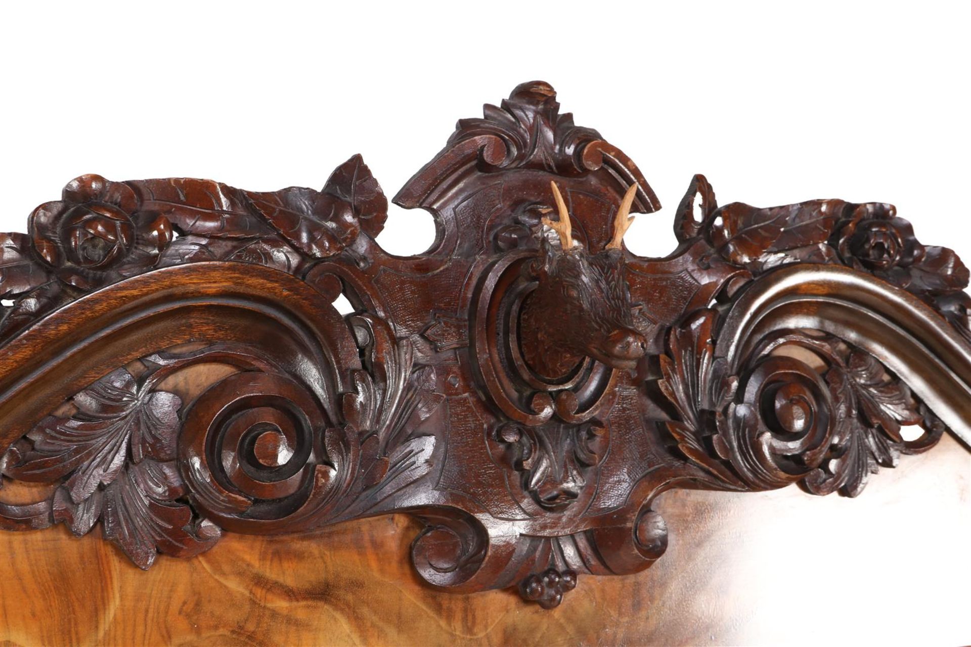 Mahogany veneer cabinet - Image 2 of 3