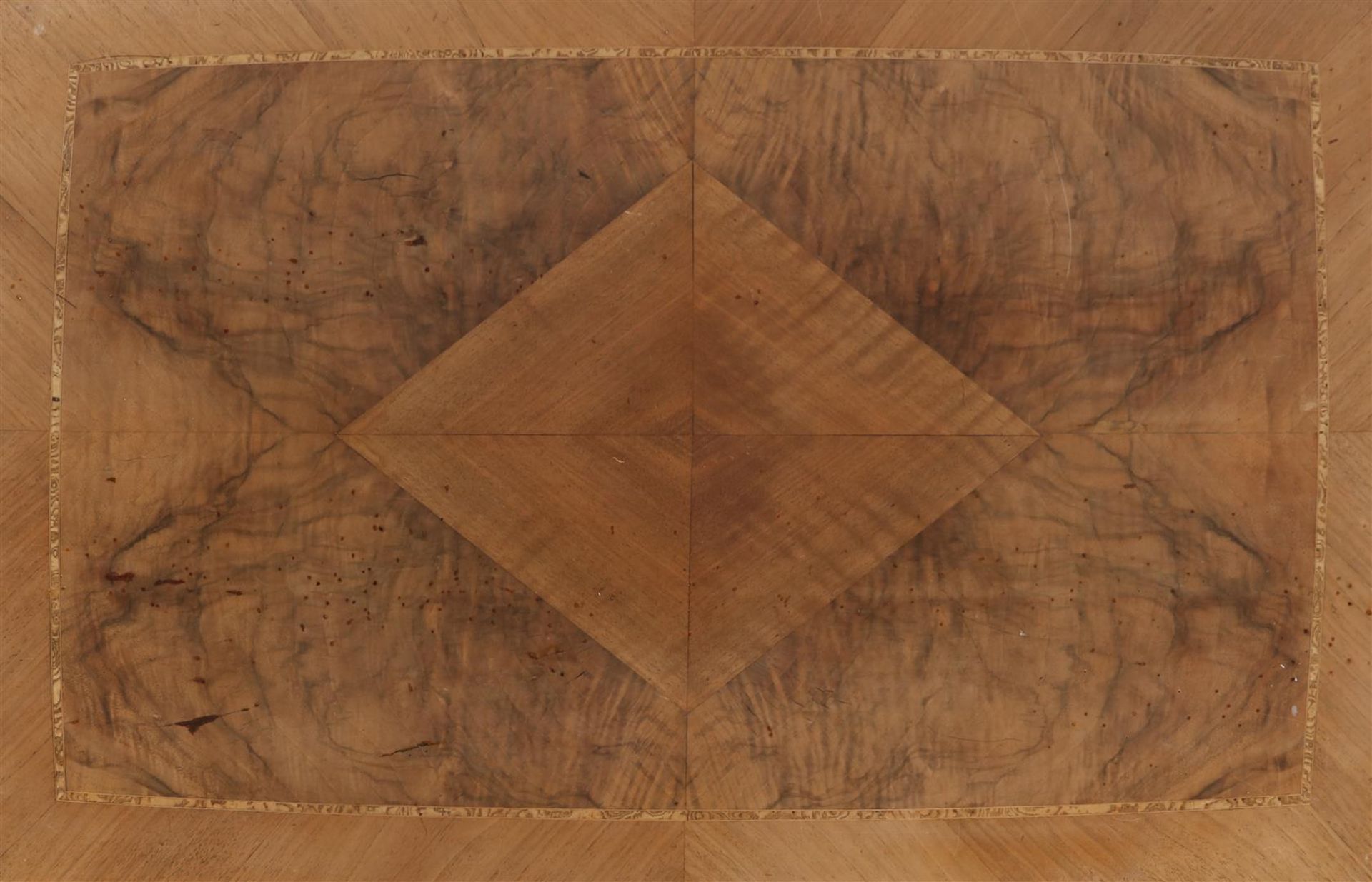 Walnut Art Nouveau table - Image 2 of 3