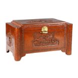 Teak camphor box