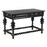 Black stained table